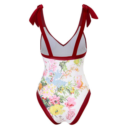 Women's One-Piece Swimsuit with Sun Protection Cover-Up