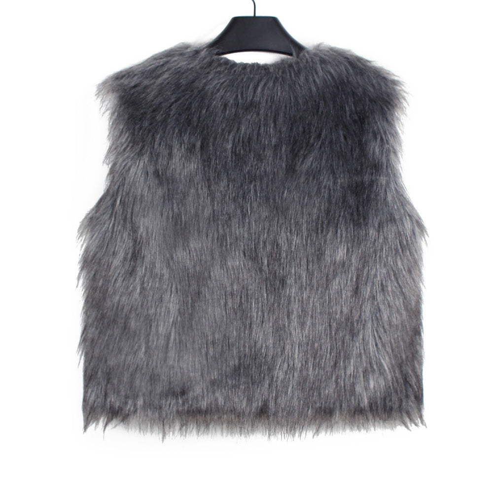 Women's Short Faux Fur Vest