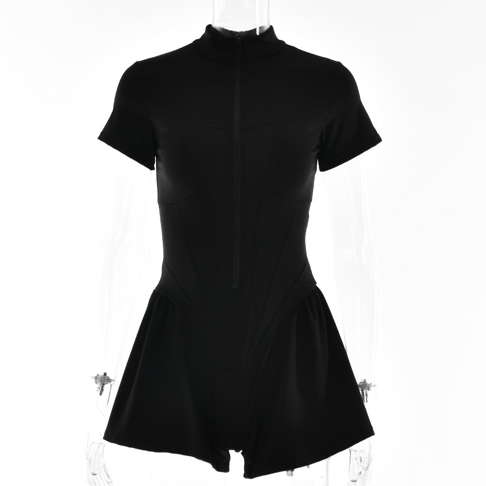 Sexy Elastic Women Basic Short Jumpsuits
