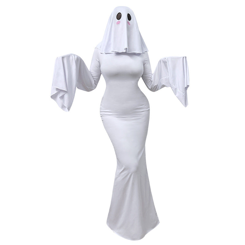 Halloween Cute Ghost Lolita Dress - Kawaii Cosplay Costume for Women