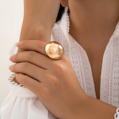 Women Alloy Irregular Flowers Rings