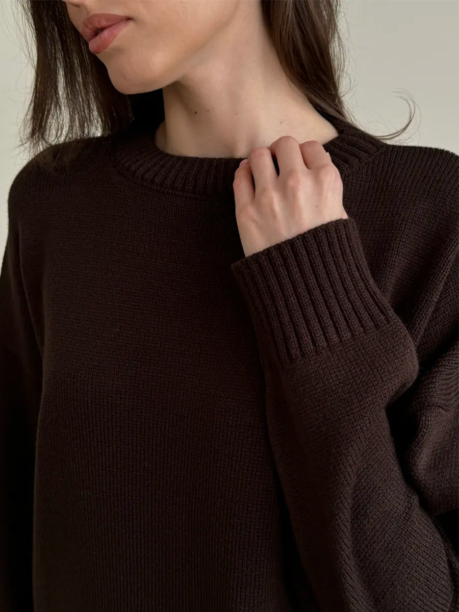 Women's Casual Split Hem Sweater