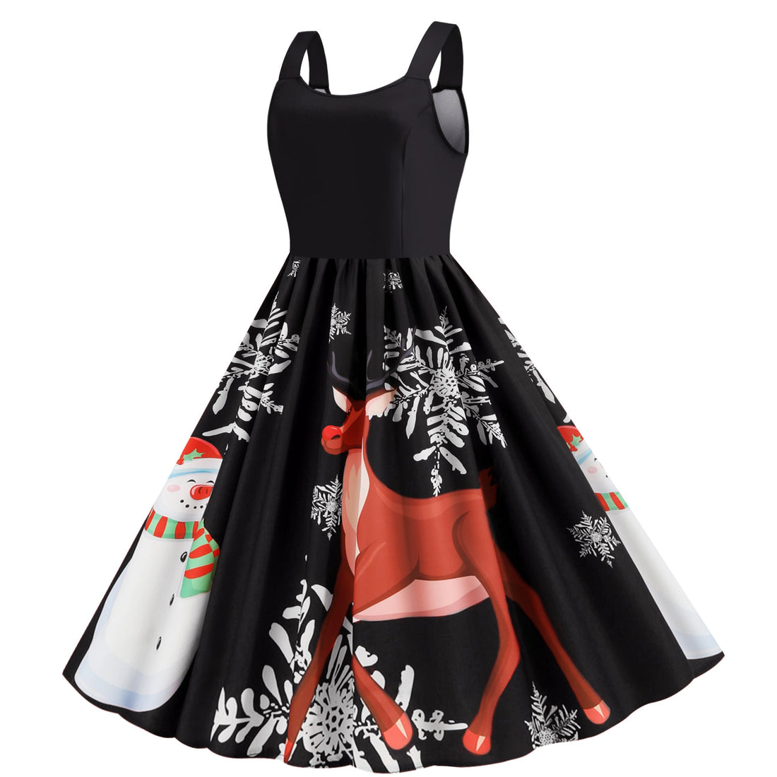 Sexy Vintage Shoulder-Straps Dresses-Black-S-Free Shipping at meselling99