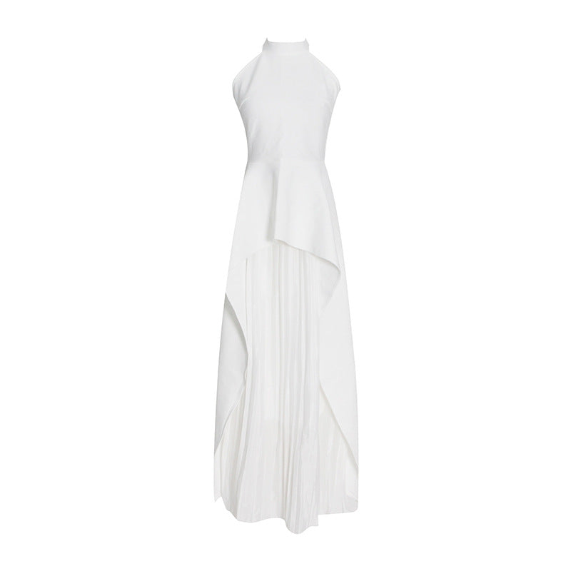 Women's Summer 2-Piece Set – Sleeveless Round Neck Waist-Cinching Slim-Fit Outfit