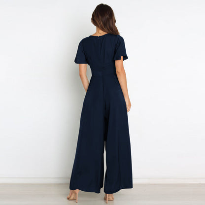 Casual Summer Short Sleeves Women Jumpsuits