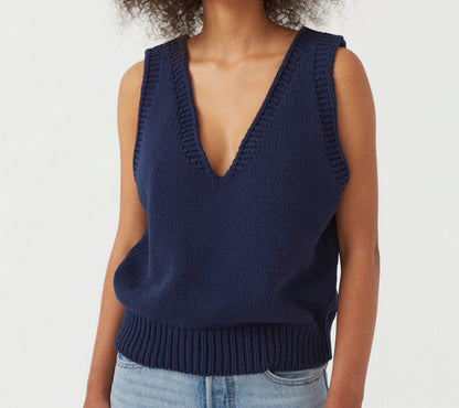 Sexy V Neck Sleeveless Knitted Vest