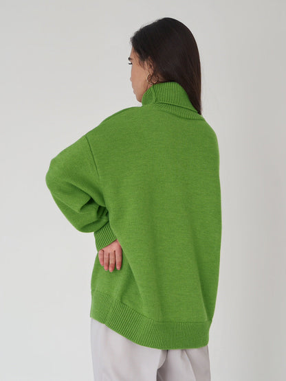 Classical High Neck Knitted Pullover Sweaters