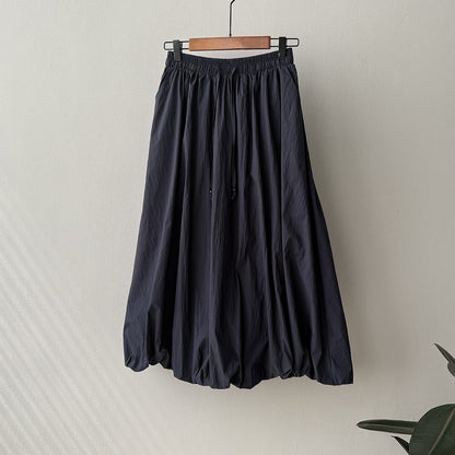 Women's Summer A-Line Skirt-White-M-Free Shipping Leatheretro