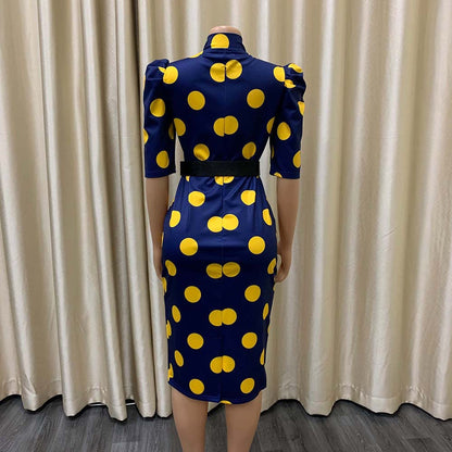 Sexy Bow Dot Office Lady Sheath Dresses-Dresses-Free Shipping at meselling99