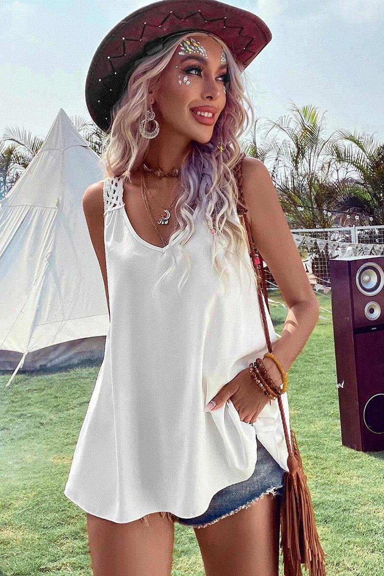 Fashion Lace Women Summer Tank Tops