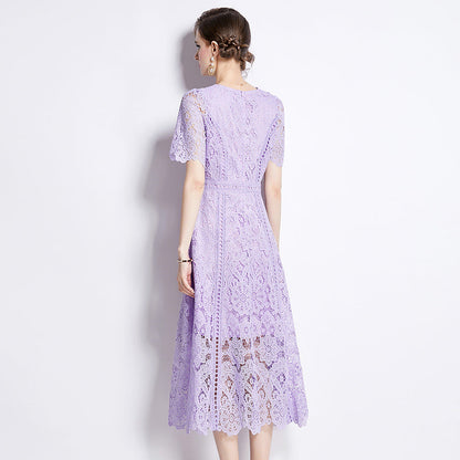 Fashion Summer Short Sleeves A Line Dresses