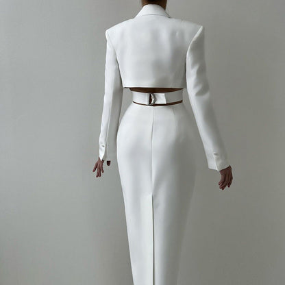 Women's Cutout Blazer Office Dress