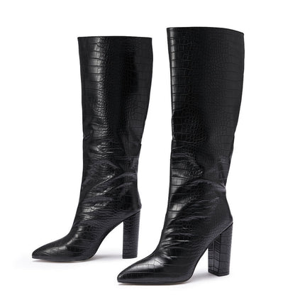 Sexy Chunky Heels Women Keen High Boots