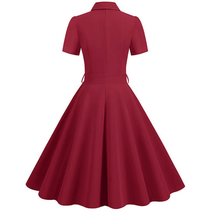 Elegant Short Sleeves Ball Dresses with Belt-Dresses-Free Shipping at meselling99