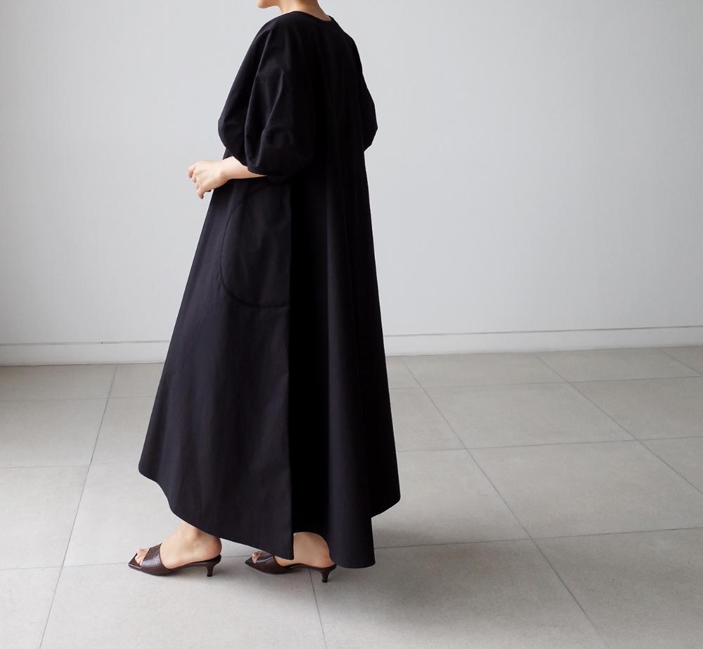 Loose Cozy Puff Sleeves Long Dresses-Maxi Dresses-Free Shipping at meselling99