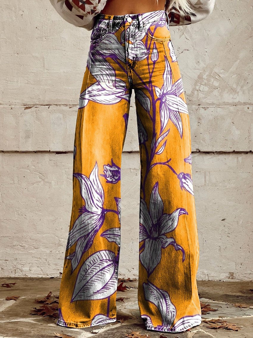 Plus Size Women's Flared Jeans