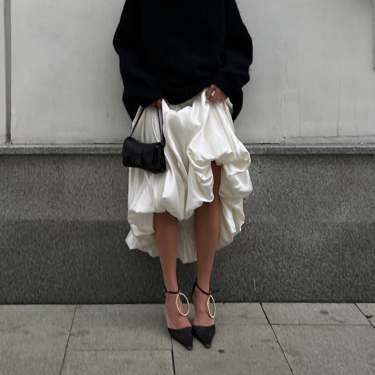 Women's High Waist Balloon Skirt