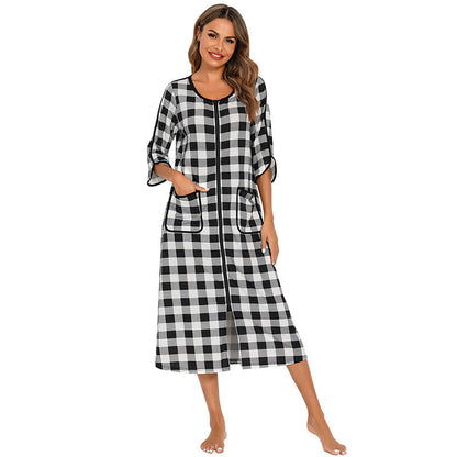 Casual Comfortable Plus Sizes Long Nightgown