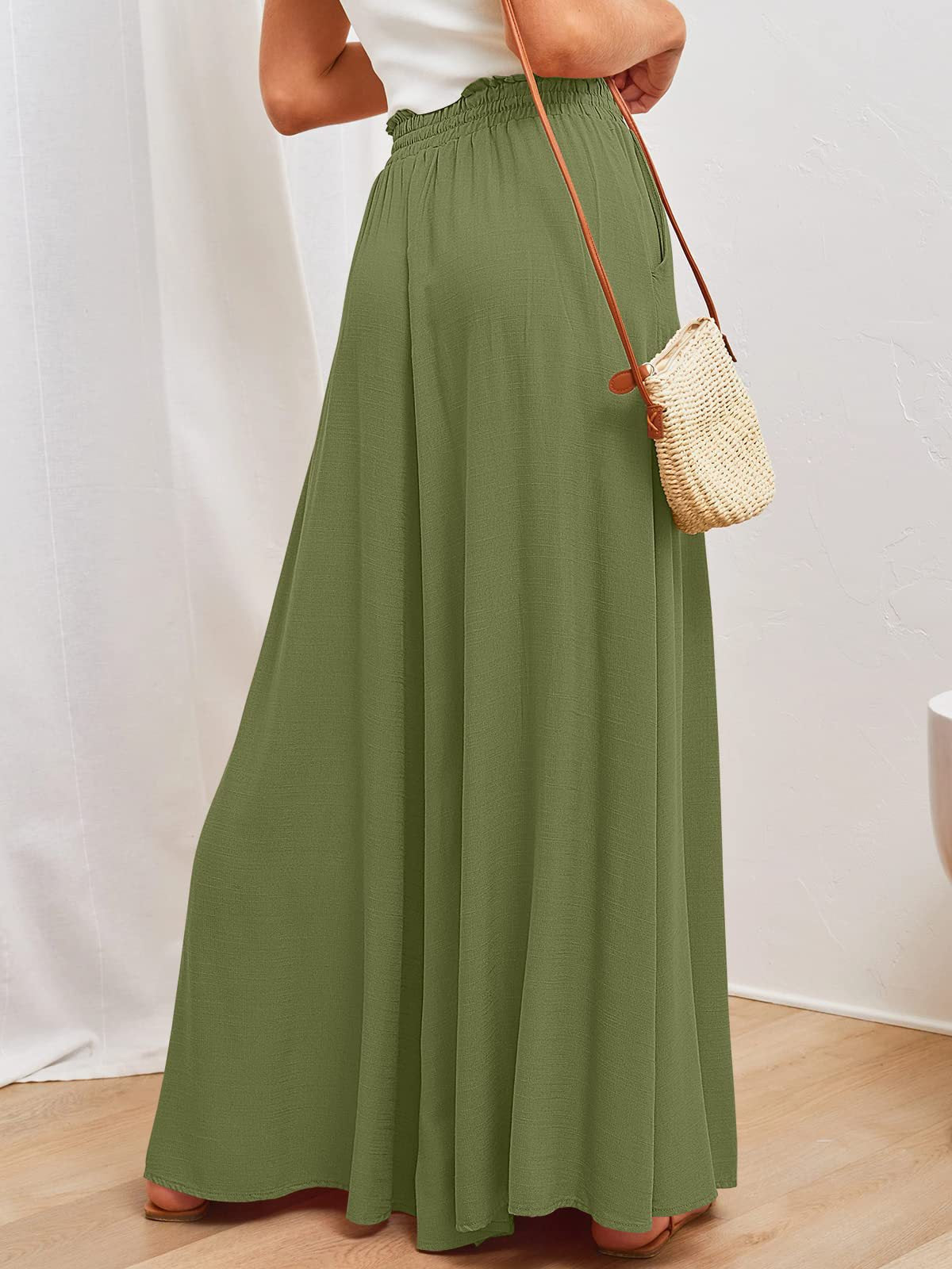 Women's High-Waisted Wide-Leg Palazzo Pants