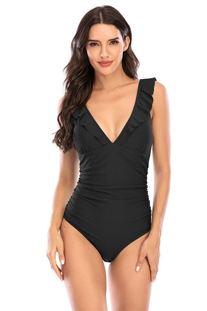 Sexy Colorful Women One Piece Summer Beach Bikini Swimwear