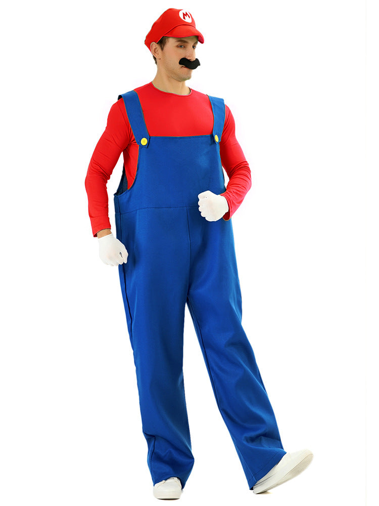 Adult Mario Costume for Halloween Cosplay