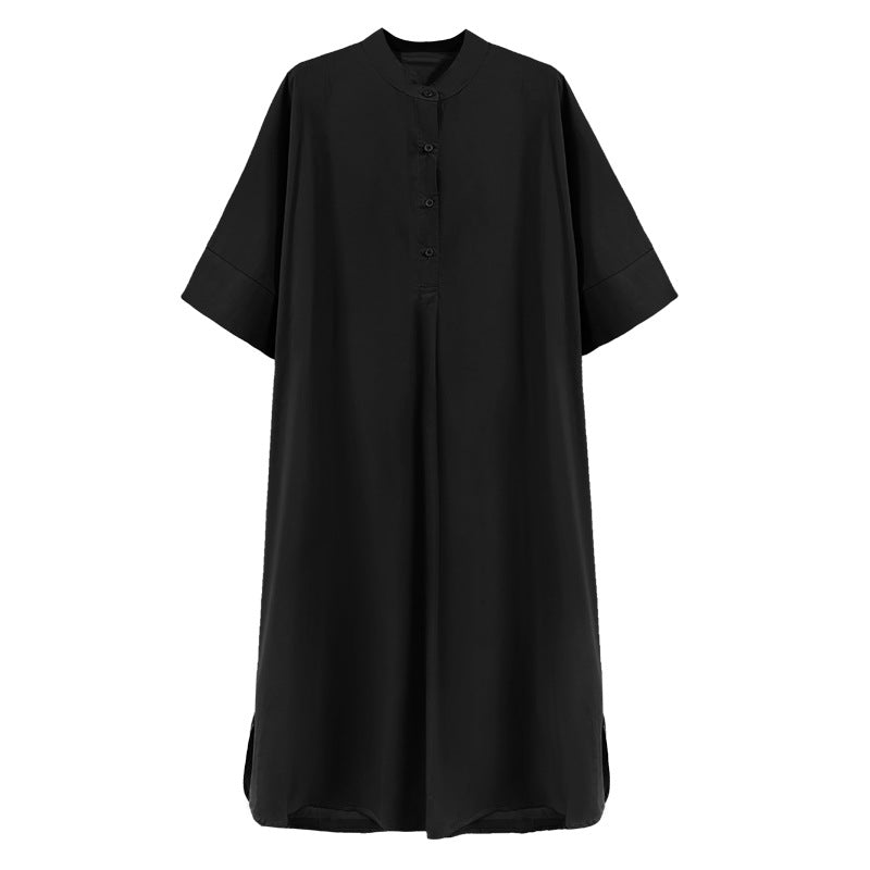 Summer Plus Sizes Long Cozy Dresses-Dresses-Black-One Size-Free Shipping at meselling99