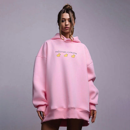 Casual Three Ducks Women Hoodies