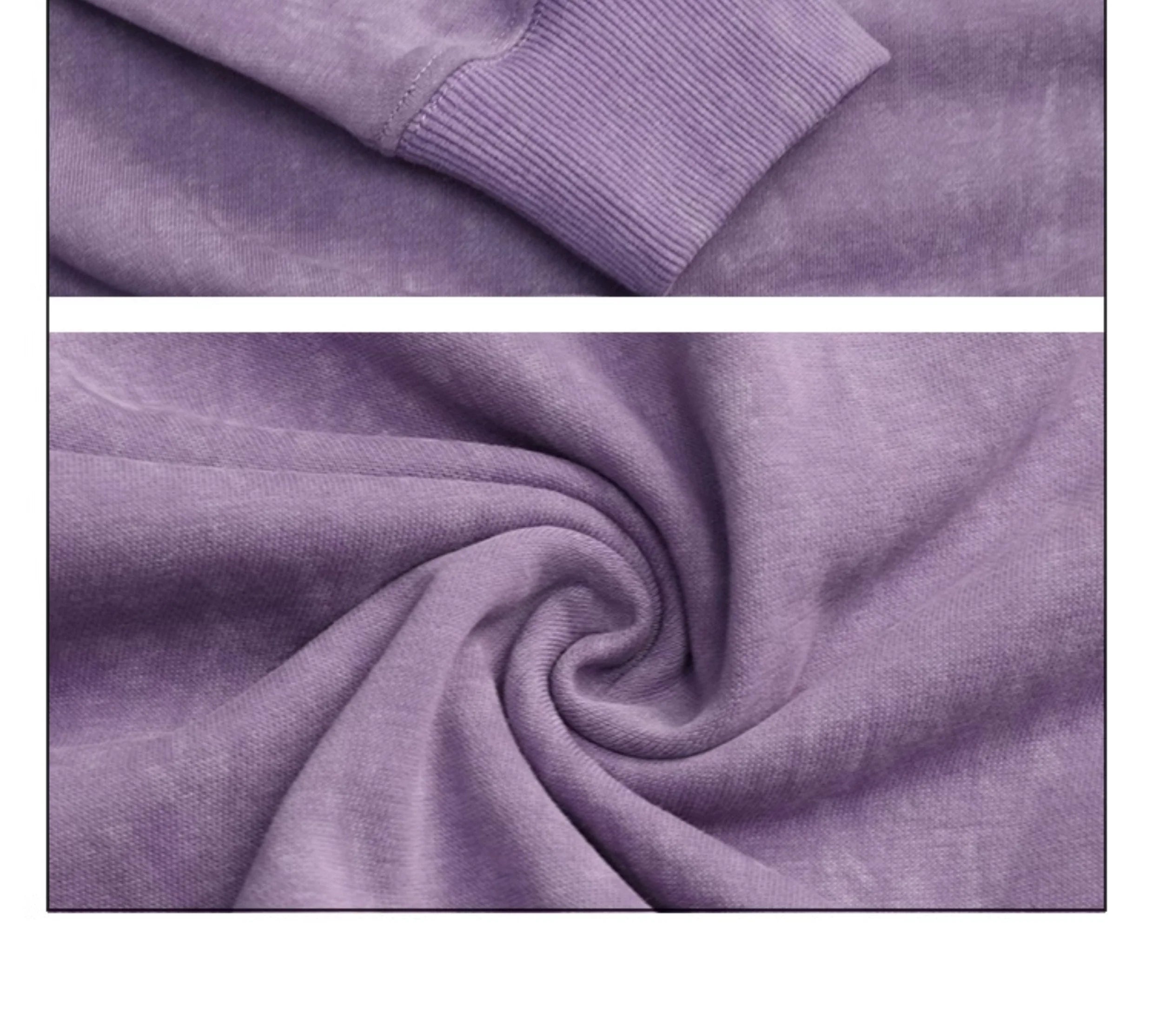 Girlyhalo Vintage Print Hoodie for Women-Purple-S-Free Shipping Leatheretro