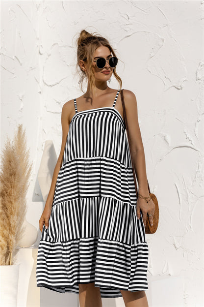Casual Striped Women Daily Summer Dresses