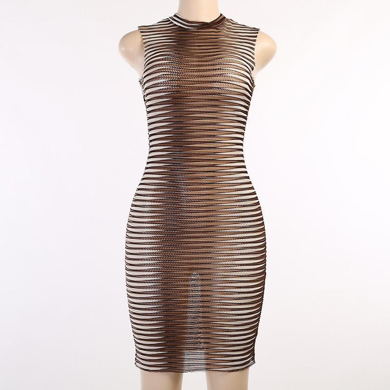 Sexy Women Bodycon Mini Dresses-Sexy Dresses-Khaki-S-Free Shipping at meselling99