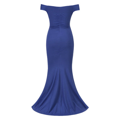 Sexy Backless Slim Women Evening Party Dresses-Dresses-Free Shipping at meselling99