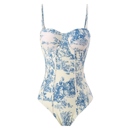 Women's One-Piece Swimsuit with Cover-Up