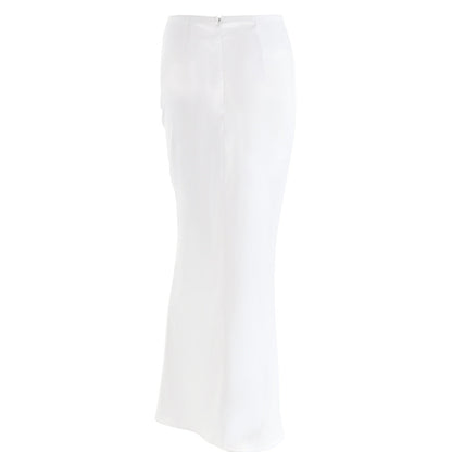 Sexy Women Satin Bodycon Summer Long Skirts