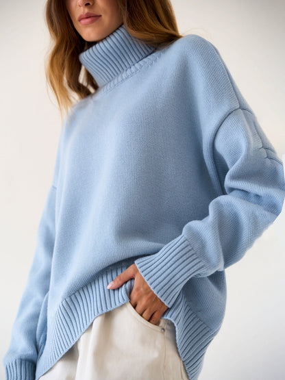 Classical High Neck Knitted Pullover Sweaters