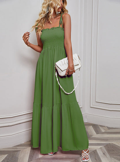Women's Summer Sexy Thin Strap Bandeau Beach Dress