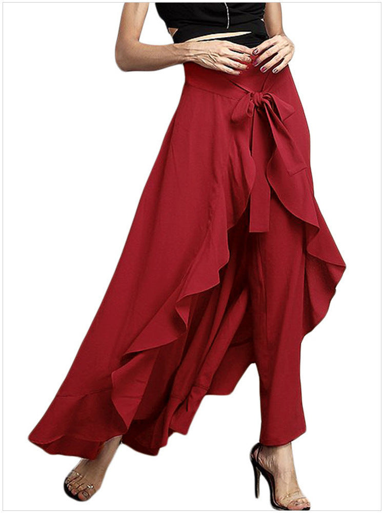 Plus Size High-Waisted Wide Leg Pants