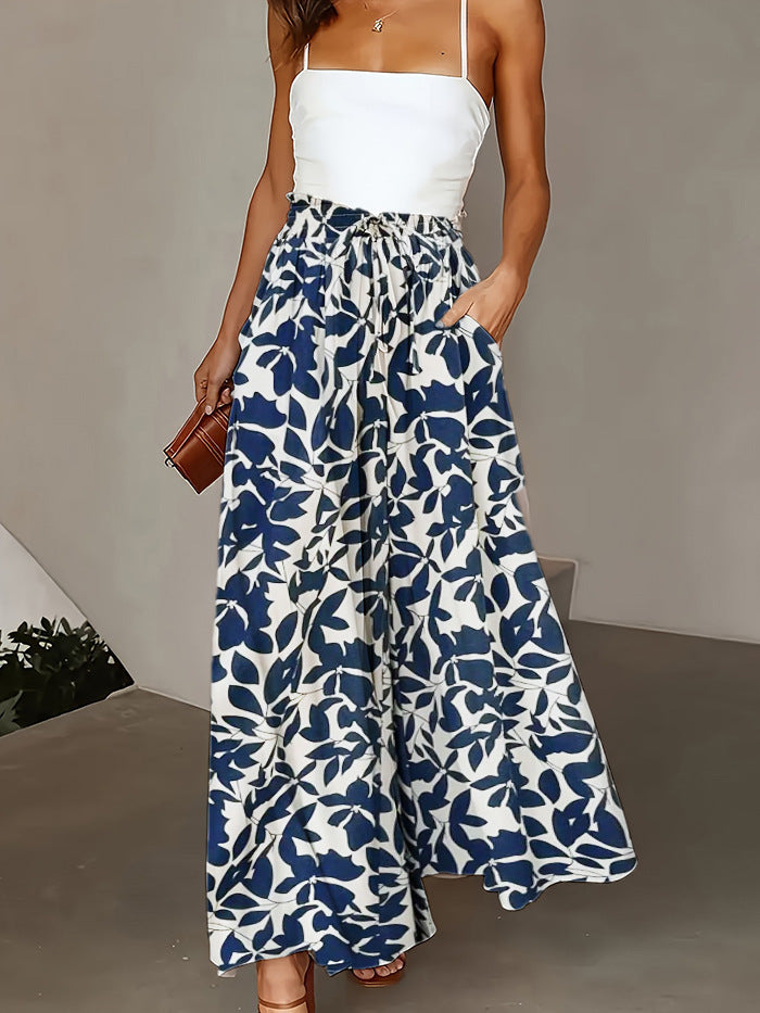 Women's High-Waisted Solid Color Casual Pants