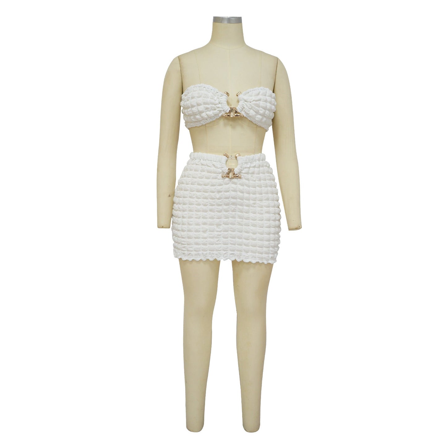 Sexy Strapless Tops and Sheath Skirts Suits