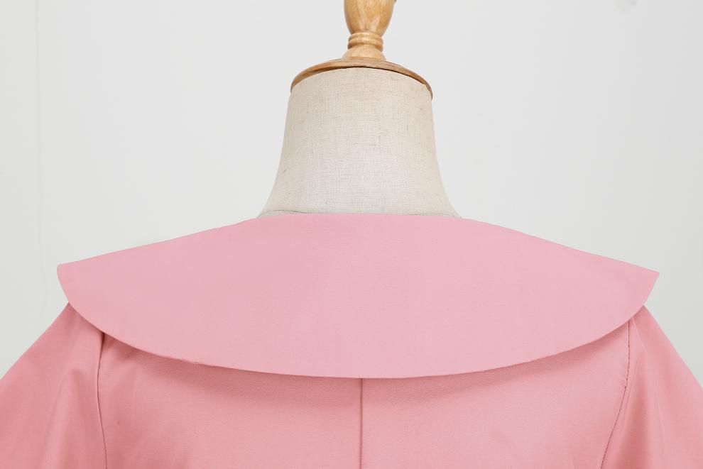 Women's Summer Party Dress with Notch Lapel and Flared Hem