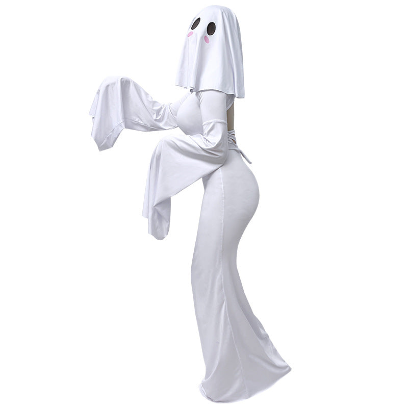 Halloween Cute Ghost Lolita Dress - Kawaii Cosplay Costume for Women