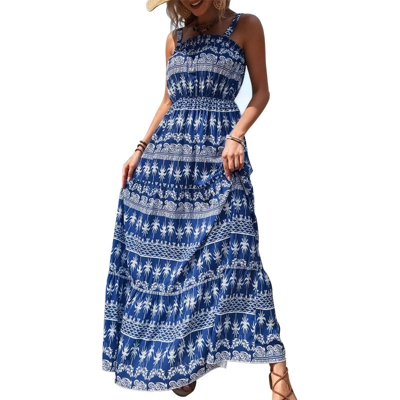 Summer Sleeveless High Waist Long Maxi Dresses