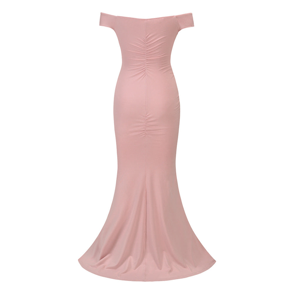 Sexy Backless Slim Women Evening Party Dresses-Dresses-Free Shipping at meselling99