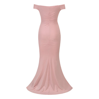 Sexy Backless Slim Women Evening Party Dresses-Dresses-Free Shipping at meselling99