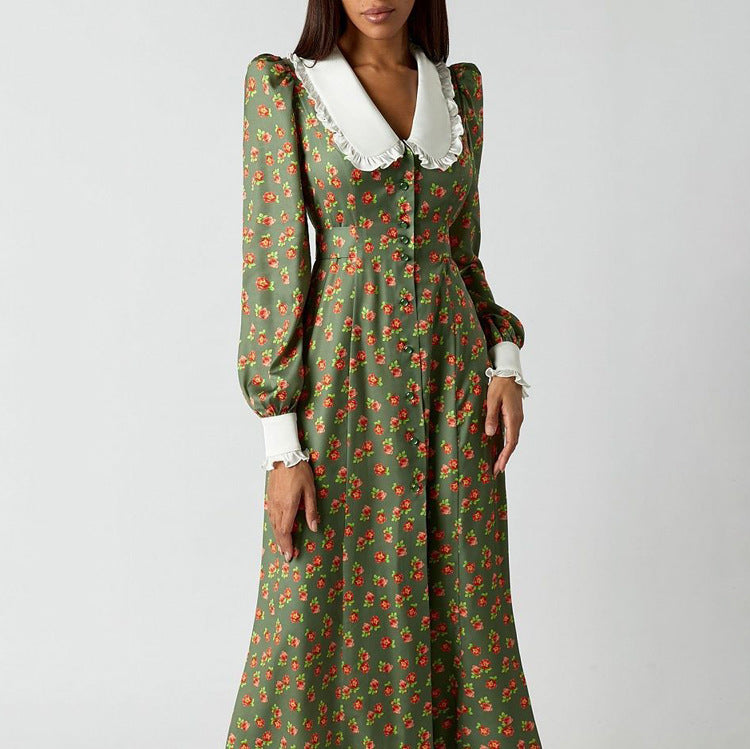Women's Elegant Floral Print Dress