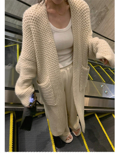 Casual Loose Knitted Long Cardigan Coats