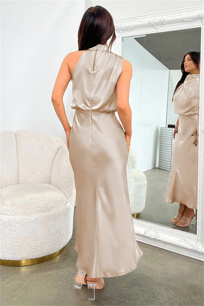Fashion Stain Sleeveless Evening Dresses