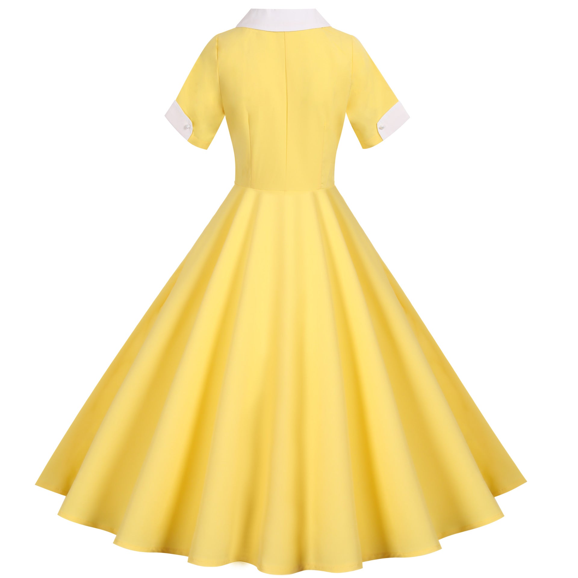 Retro Audrey Hepburn Style Summer Short Sleeve Dress