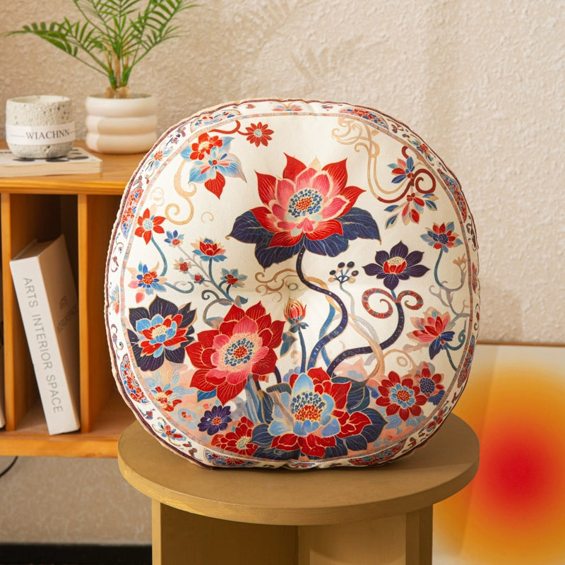 Round Ethnic Style Cushion
