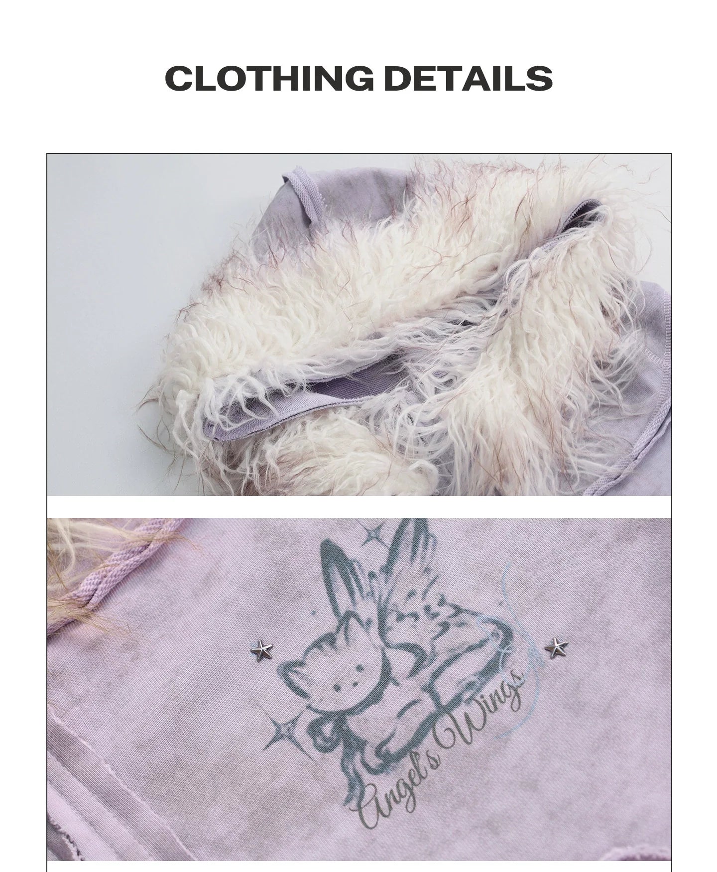 Girlyhalo Retro Tie-Dye Print Asymmetrical Design Women's Fall Coat with Fur Collar