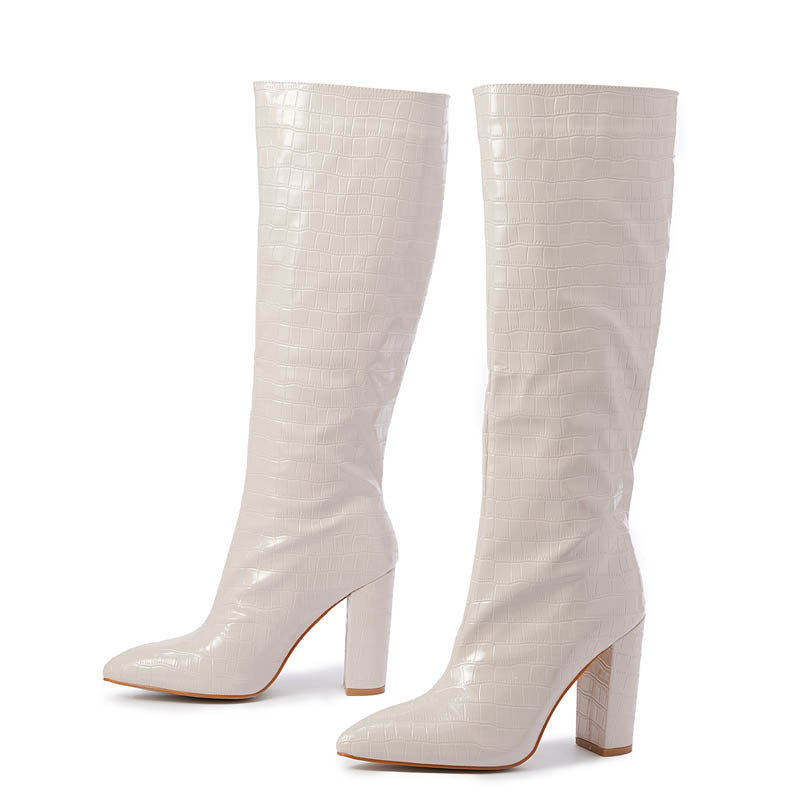 Sexy Chunky Heels Women Keen High Boots